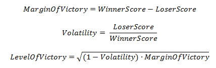 Level of Victory Equation